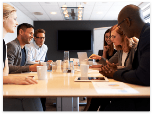 people having a meeting