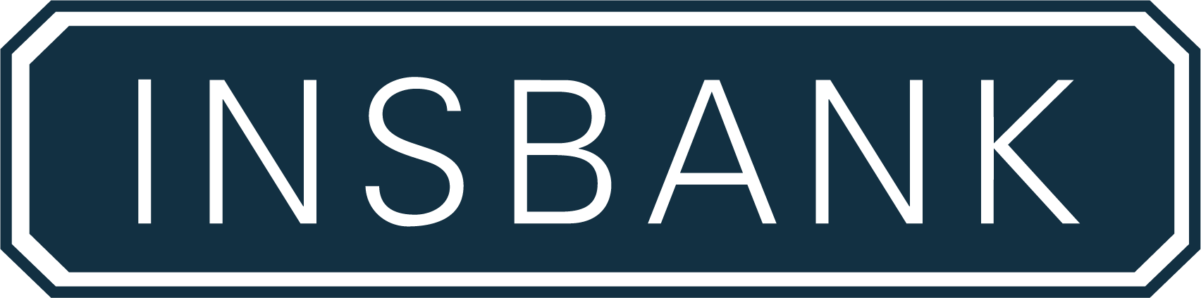 INSBANK corporate logo with a double bevel